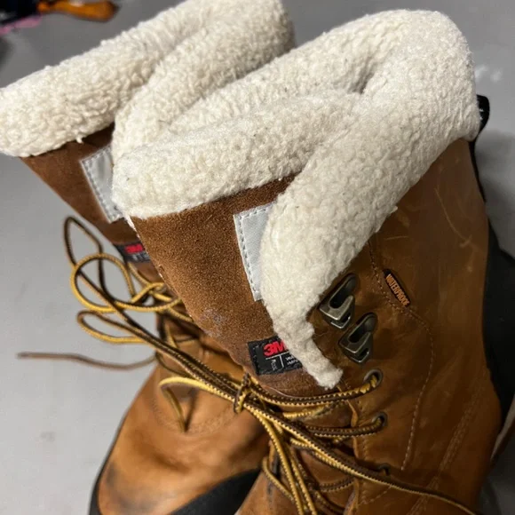 Carhartt Women's Pellston Waterproof Insulated 8 inch Boot, Tan Nubuck WOMENS 10 - Picture 4 of 14